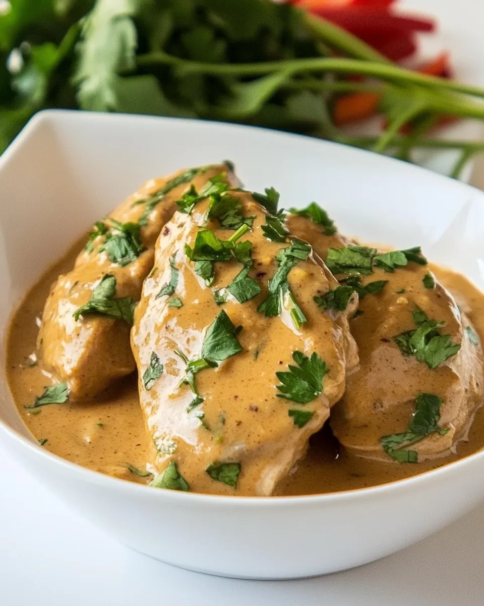 Chicken with Peanut Sauce