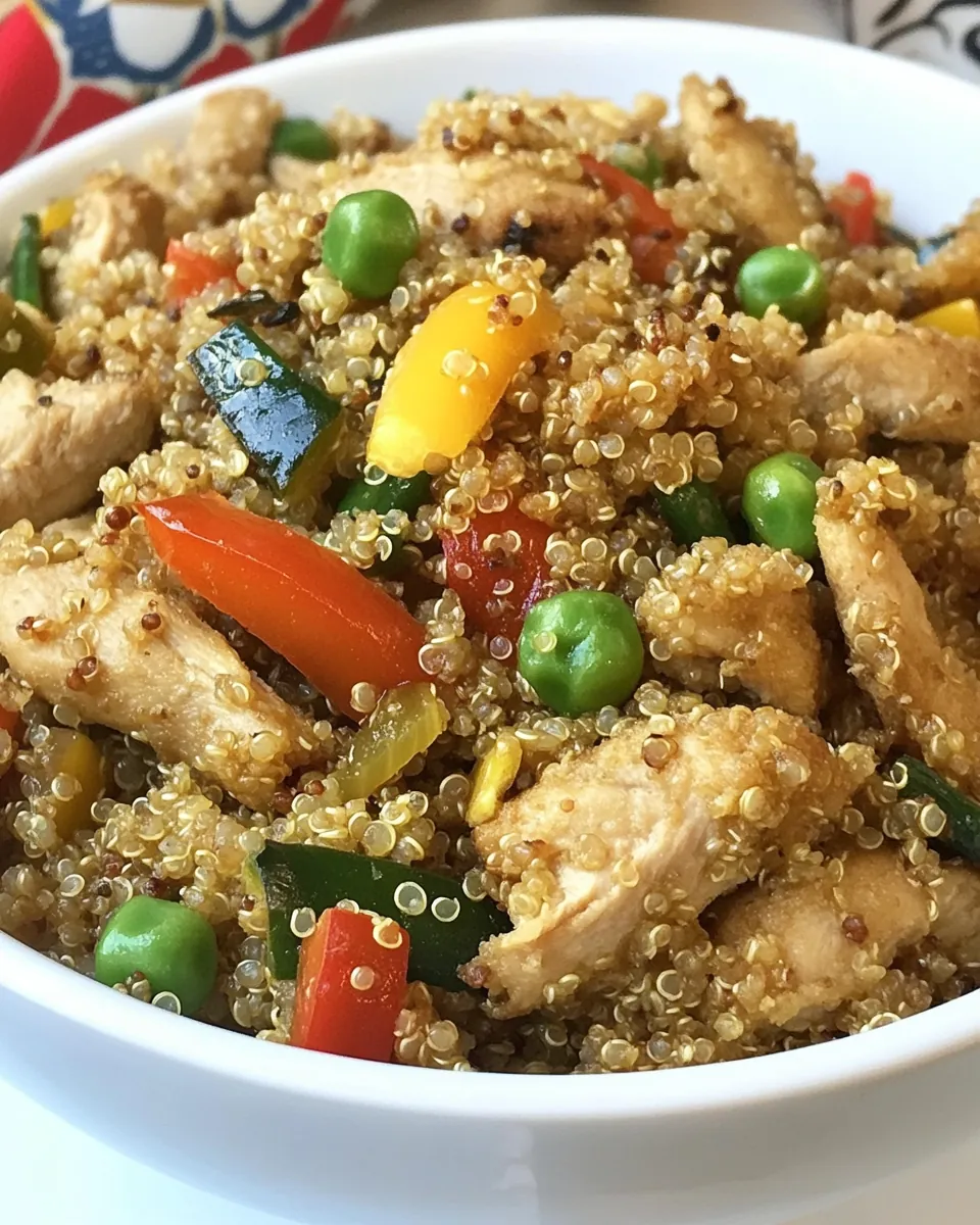 Chinese Chicken Fried Quinoa
