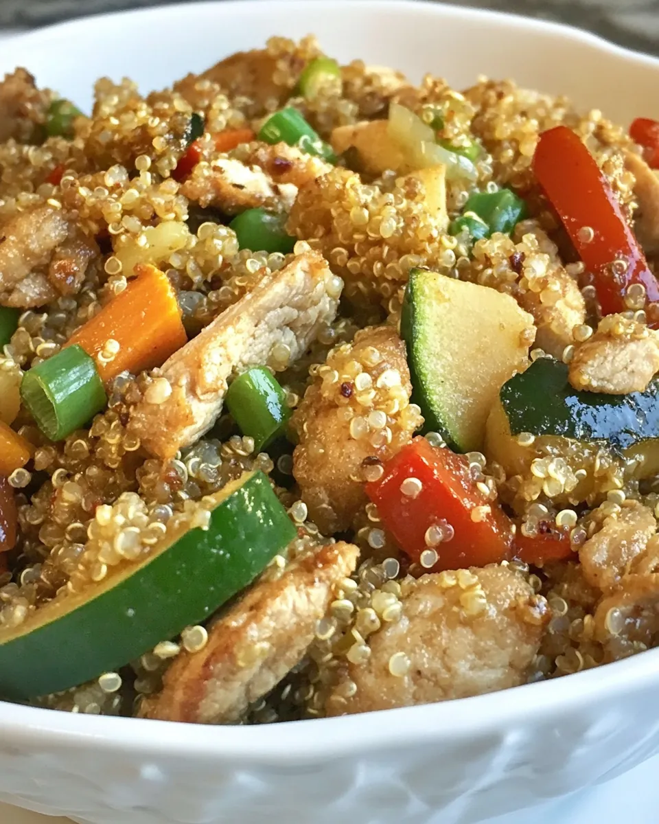 Chinese Chicken Fried Quinoa