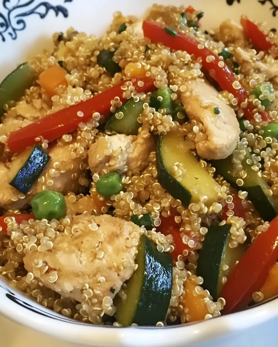 Chinese Chicken Fried Quinoa