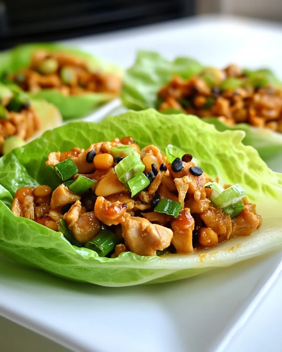 Chinese Chicken Lettuce Wraps
