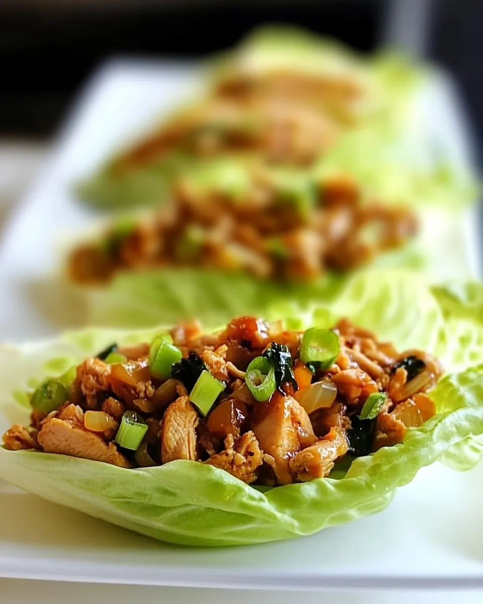 Chinese Chicken Lettuce Wraps