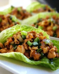 Chinese Chicken Lettuce Wraps