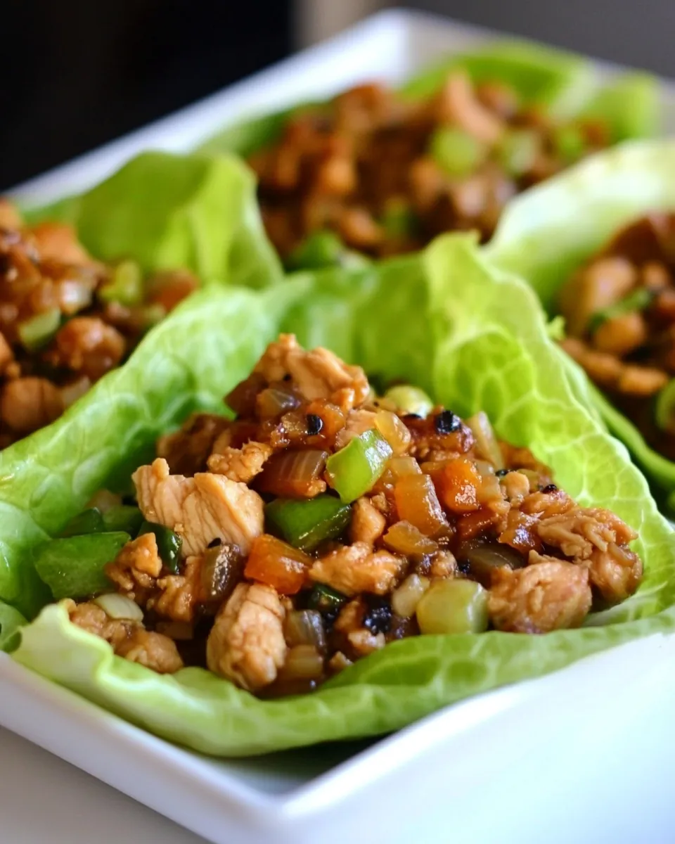 Chinese Chicken Lettuce Wraps