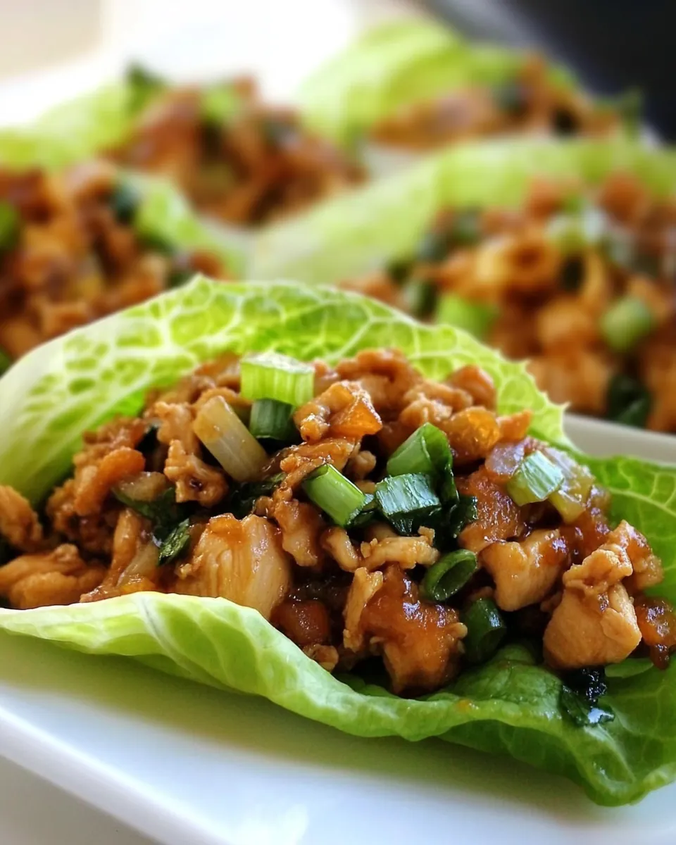Chinese Chicken Lettuce Wraps