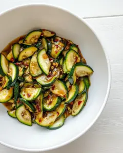 Chinese Spicy Zucchini Stir-Fry