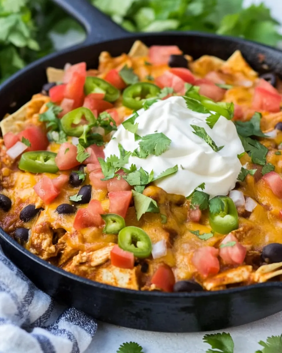 Chipotle Chicken Enchilada Skillet