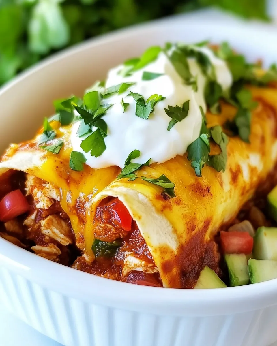 Chipotle Chicken Enchiladas