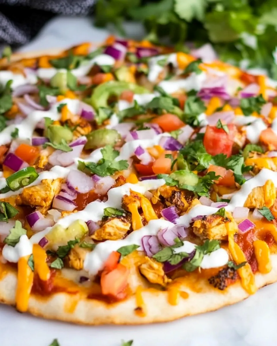 Chipotle Chicken Pizza