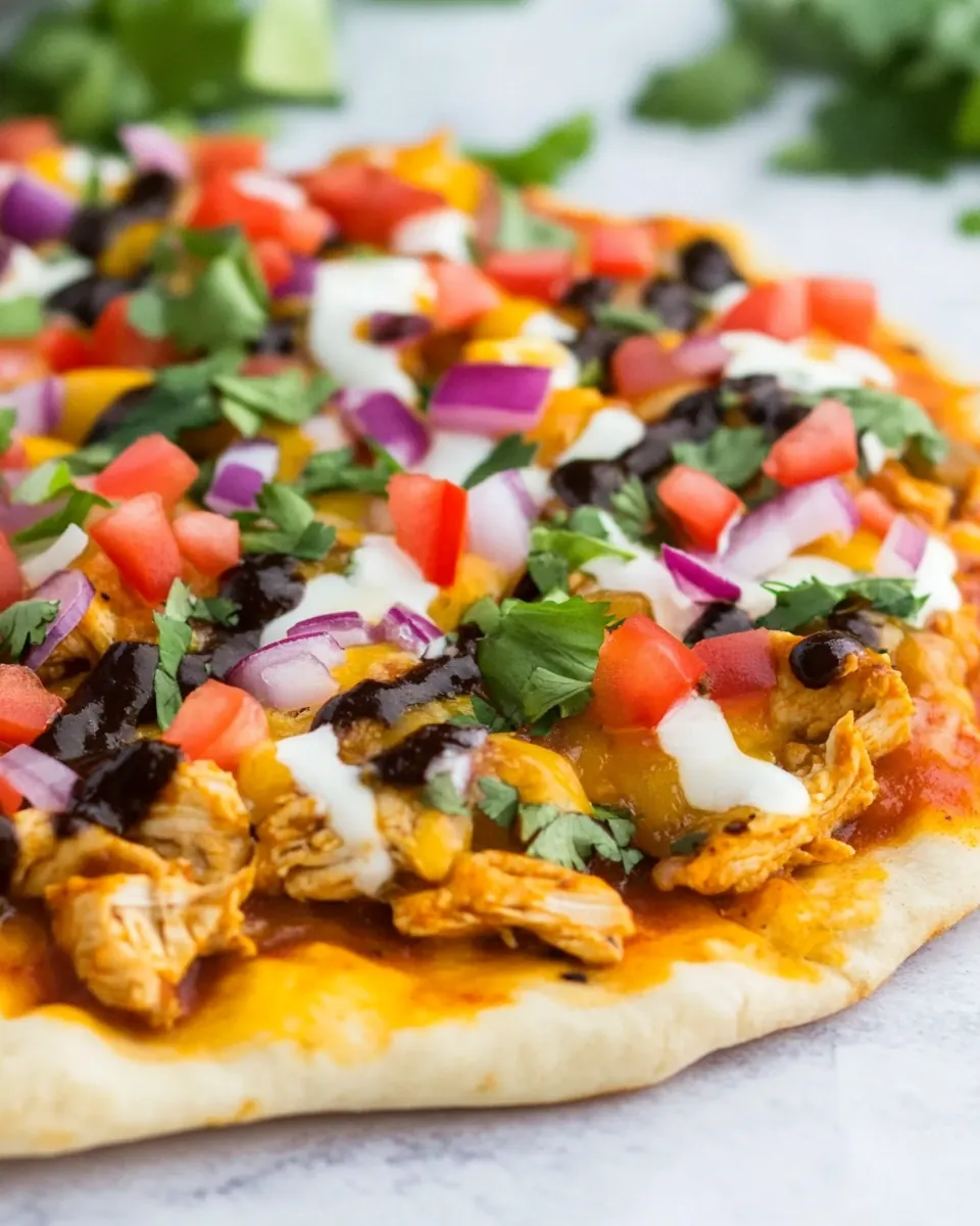 Chipotle Chicken Pizza