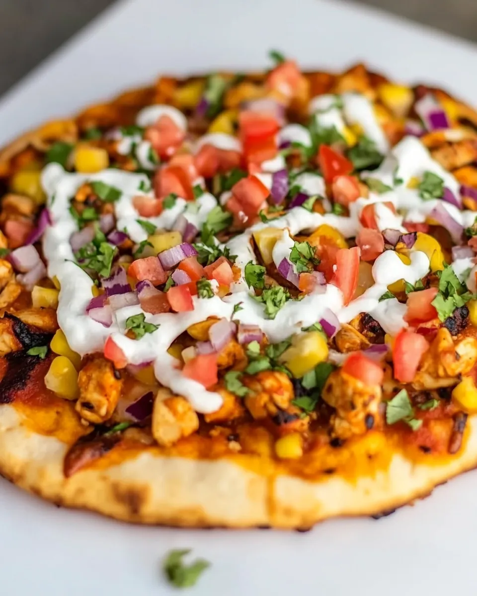 Chipotle Chicken Pizza