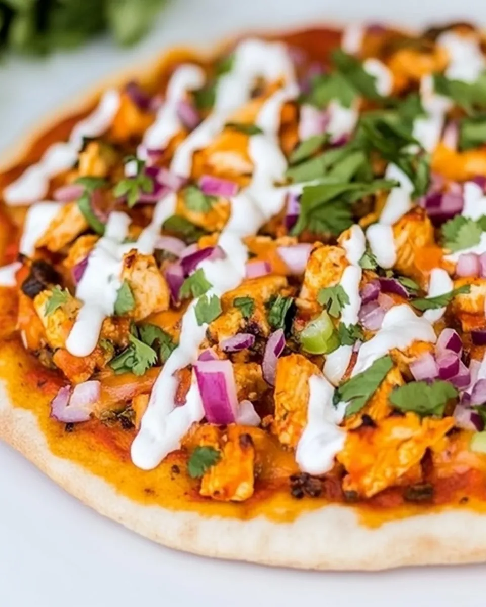 Chipotle Chicken Pizza