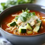 Chipotle Chicken Zucchini Fideo Soup