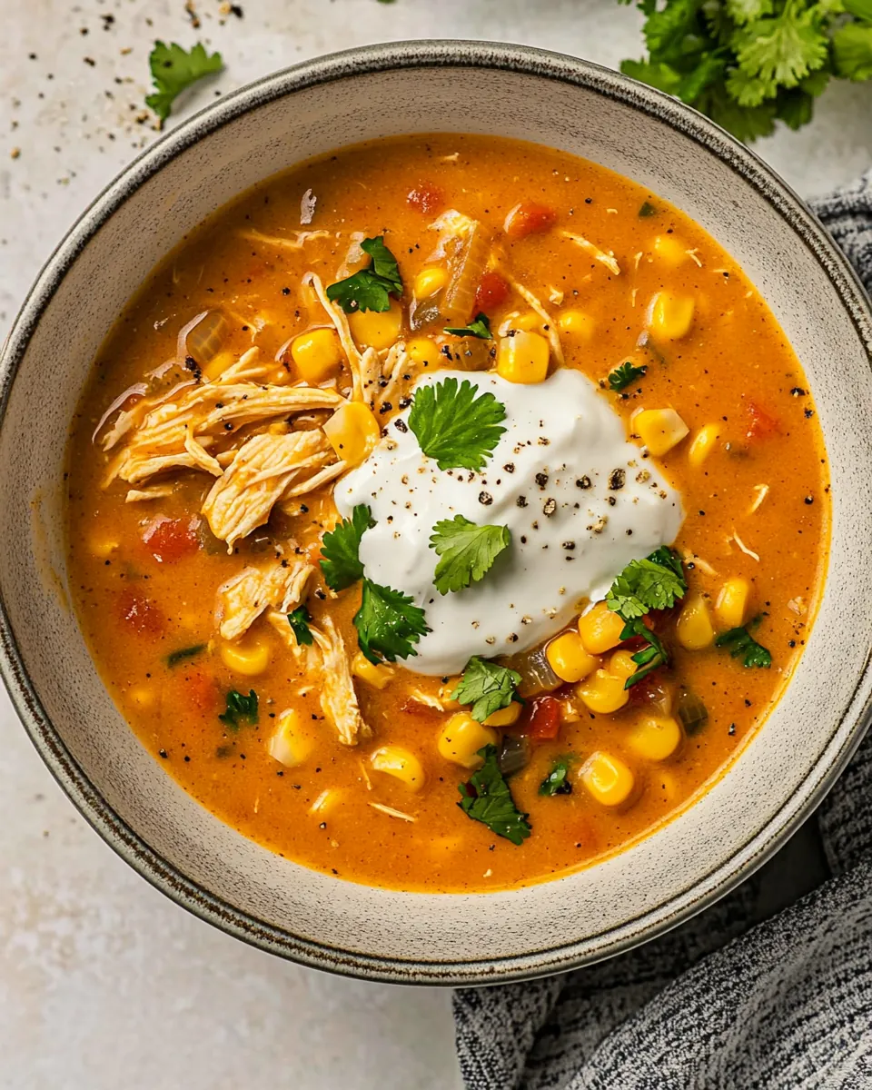 Chipotle Chicken Corn Chowder