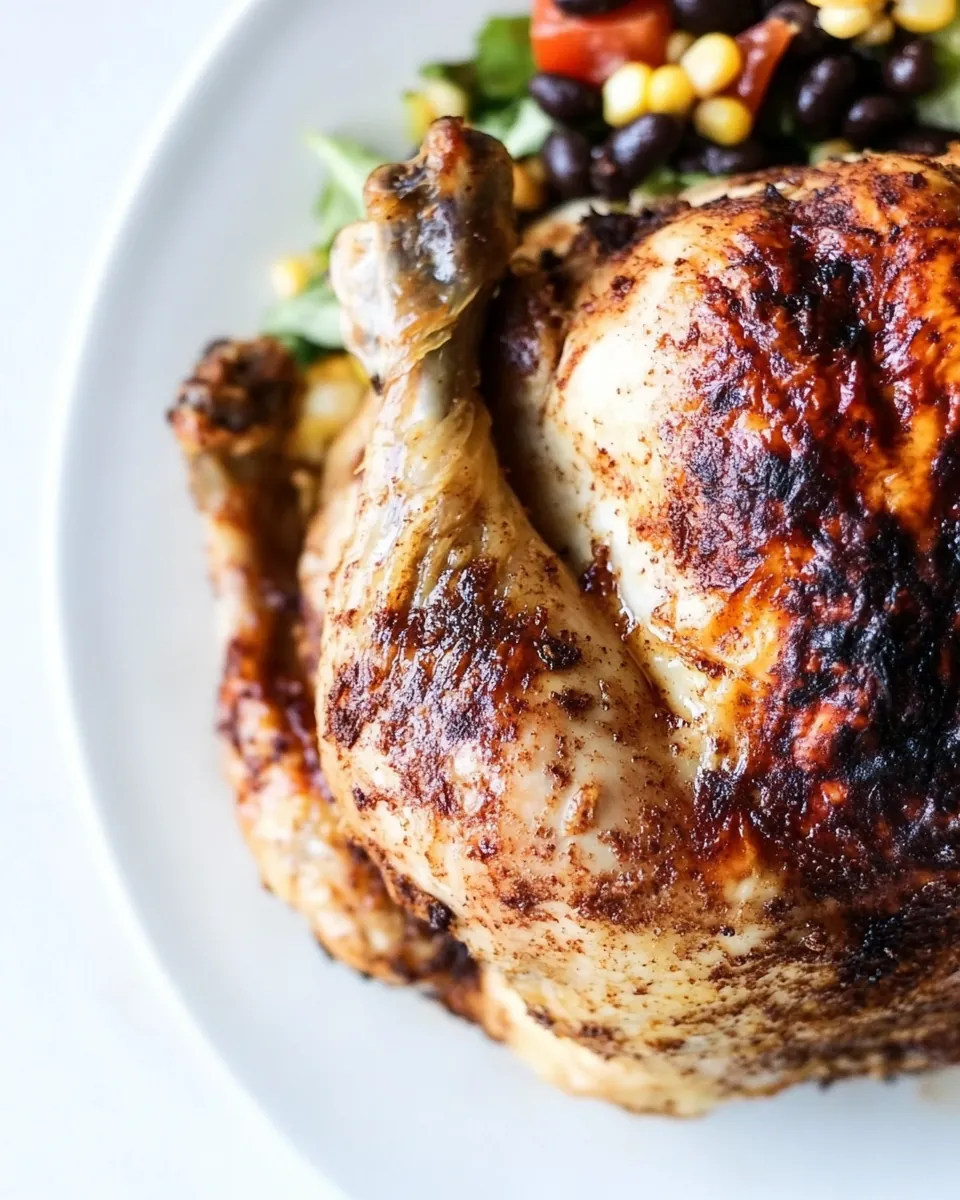 Chipotle Lime Butter Whole Roasted Chicken