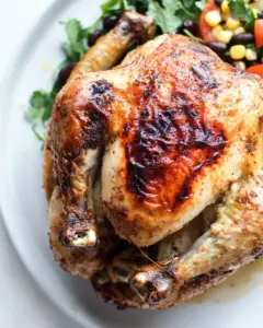 Chipotle Lime Butter Whole Roasted Chicken
