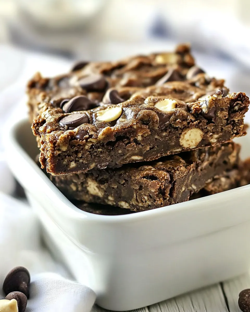 Chocolate Breakfast Cookie Bars