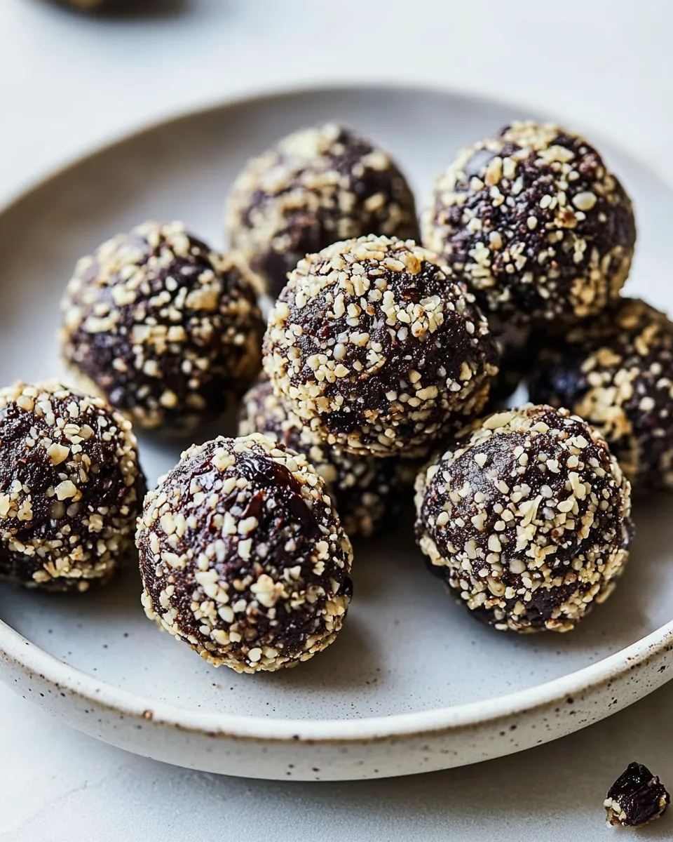 Chocolate Brownie Date Balls