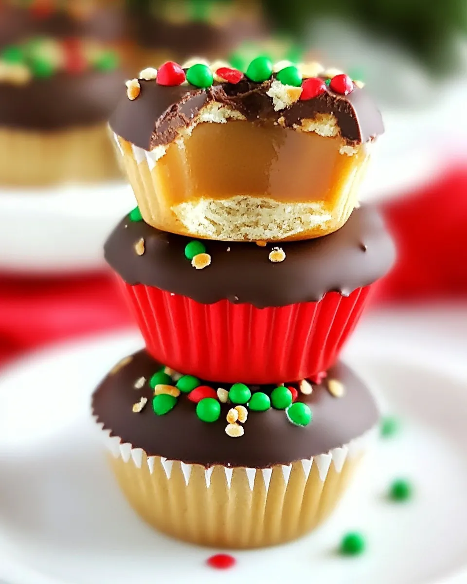 Chocolate Caramel Pretzel Cups