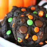 Chocolate Chocolate Halloween Cookies