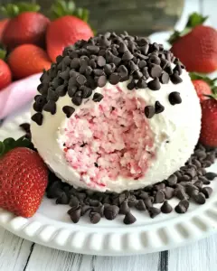 Chocolate Covered Strawberry Cheese Ball