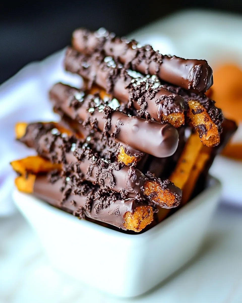 Chocolate Fruffles Brownie Truffle Fries