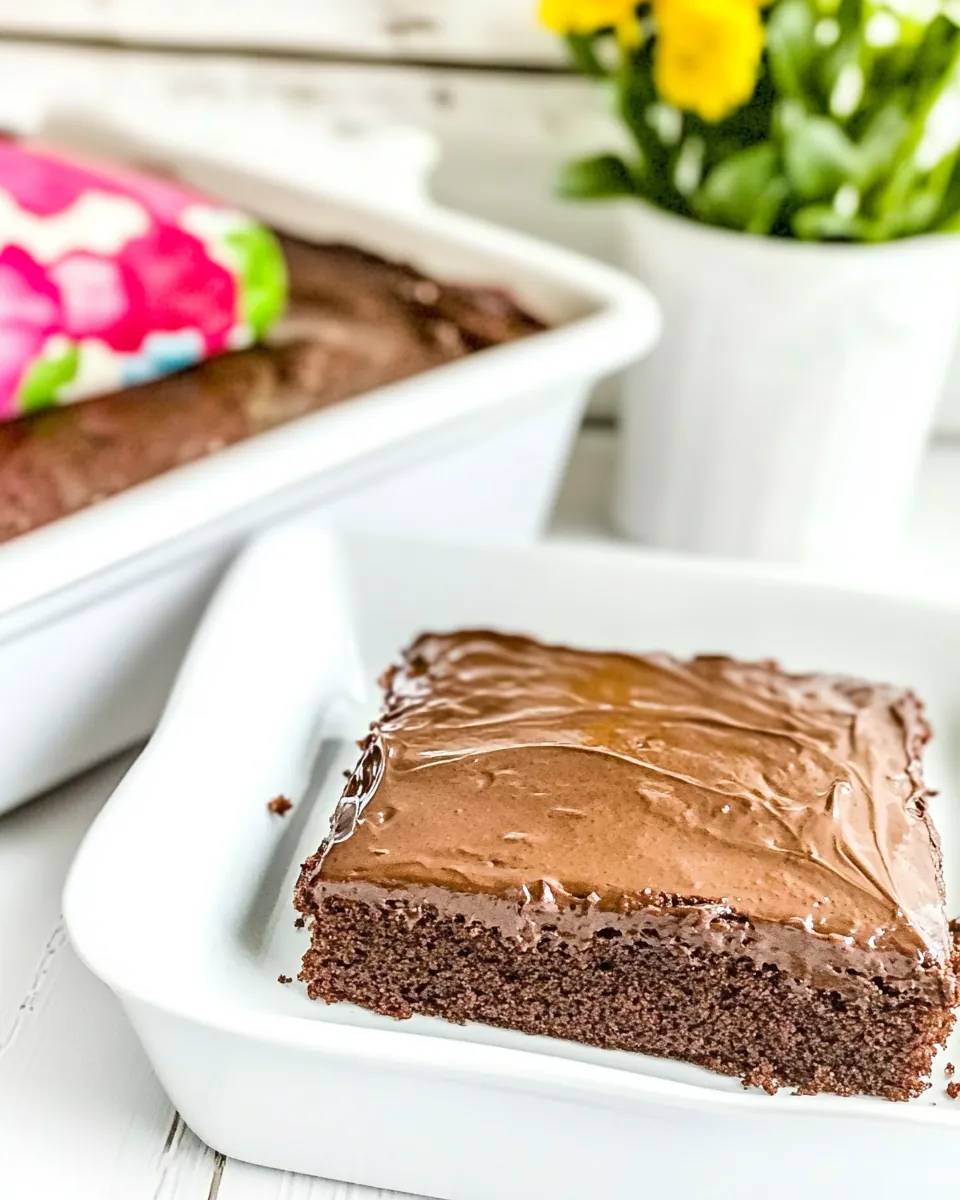 Chocolate Miracle Whip Cake