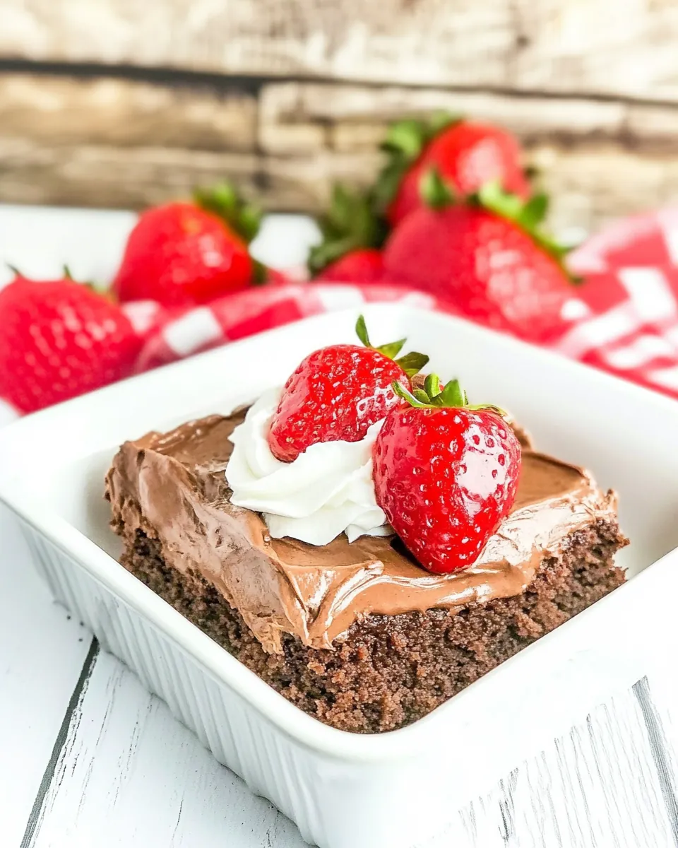 Chocolate Miracle Whip Cake