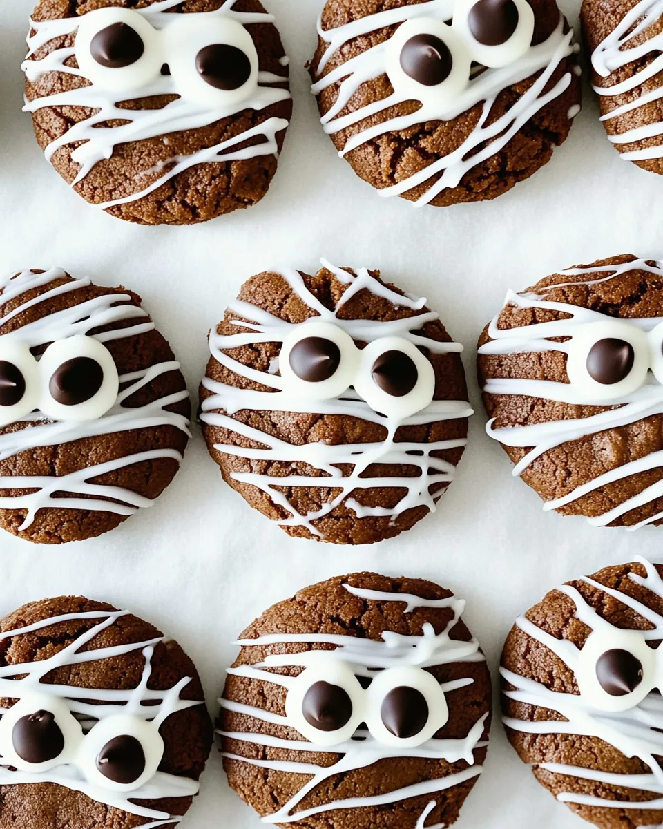 Chocolate Mummy Cookies