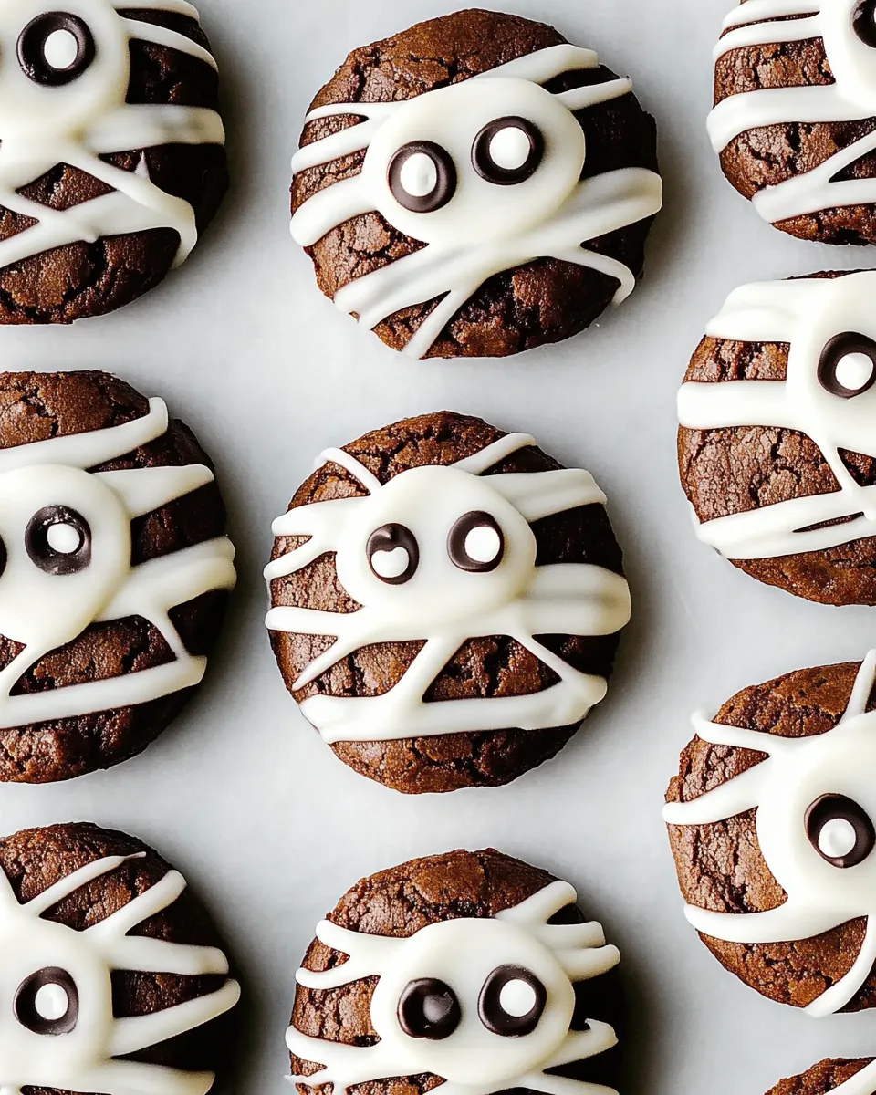 Chocolate Mummy Cookies