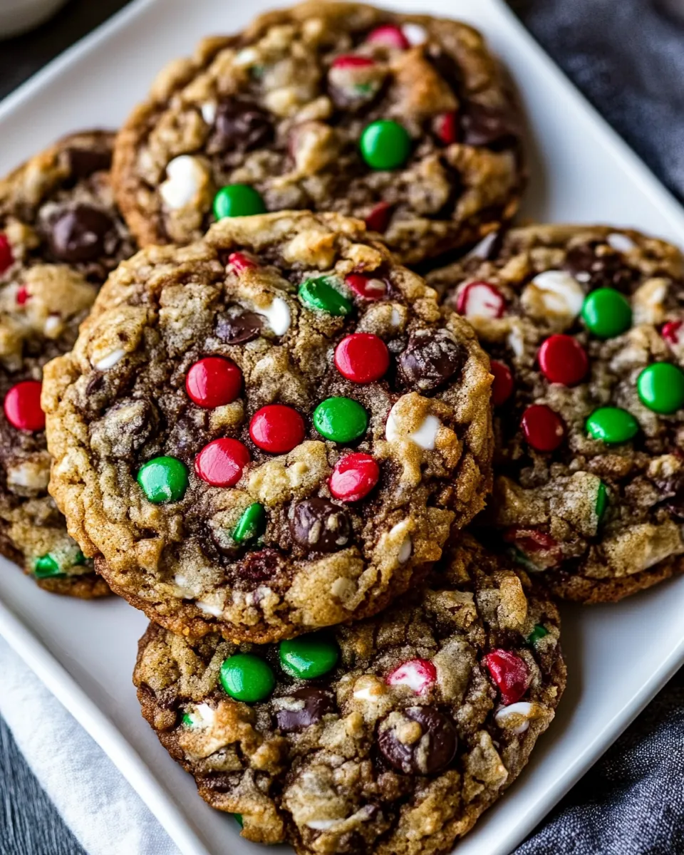 Christmas Monster Cookies