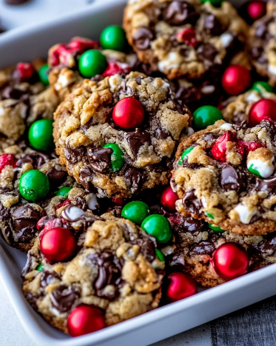 Christmas Monster Cookies