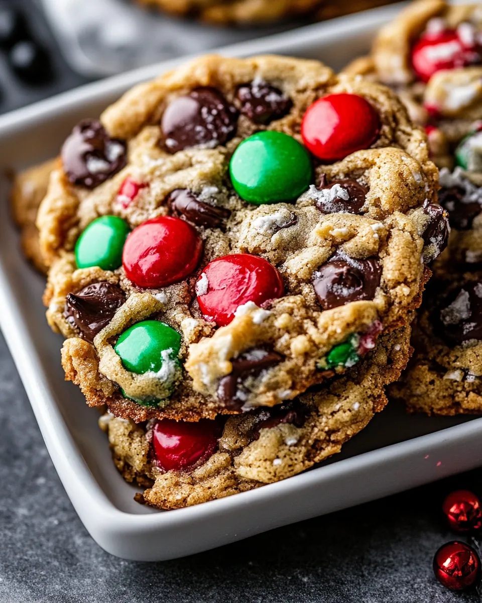 Christmas Monster Cookies
