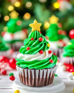 Christmas Tree Cupcakes