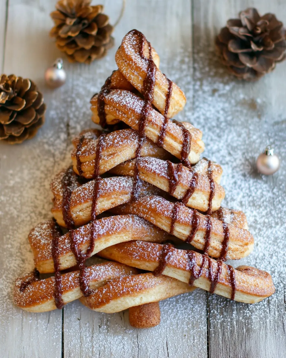 Churro Nutella Christmas Tree