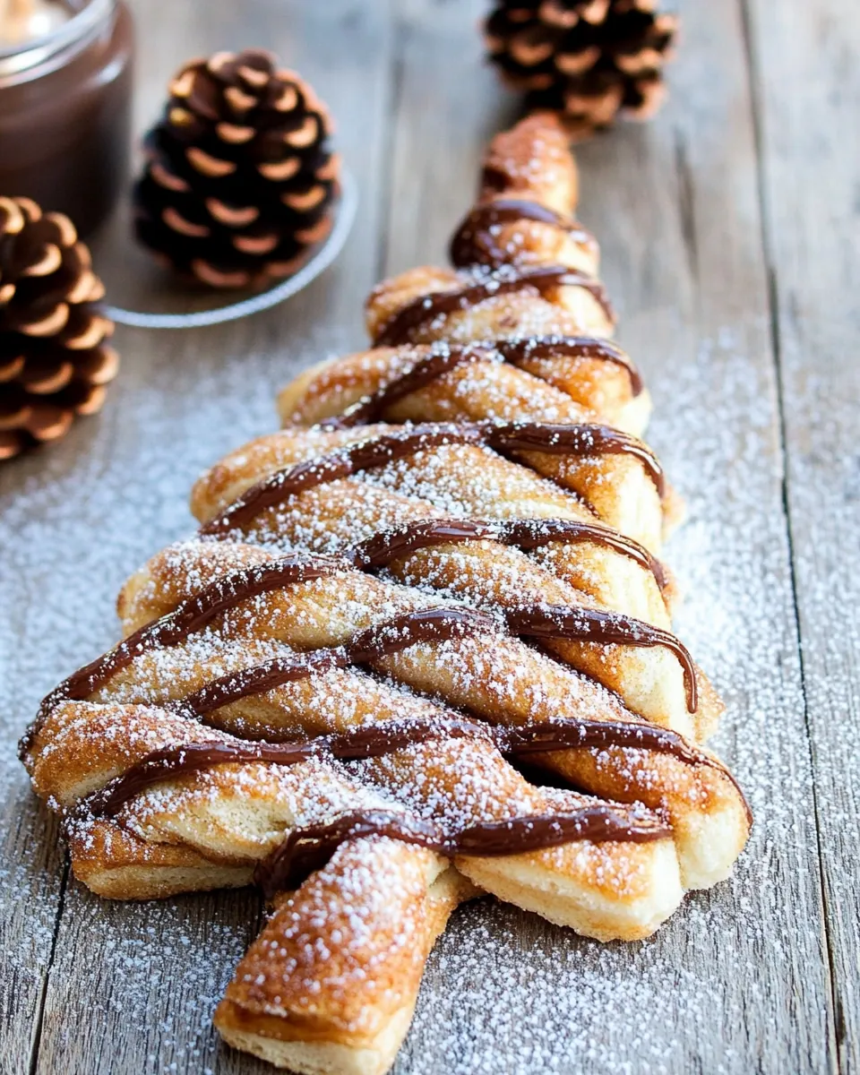 Churro Nutella Christmas Tree