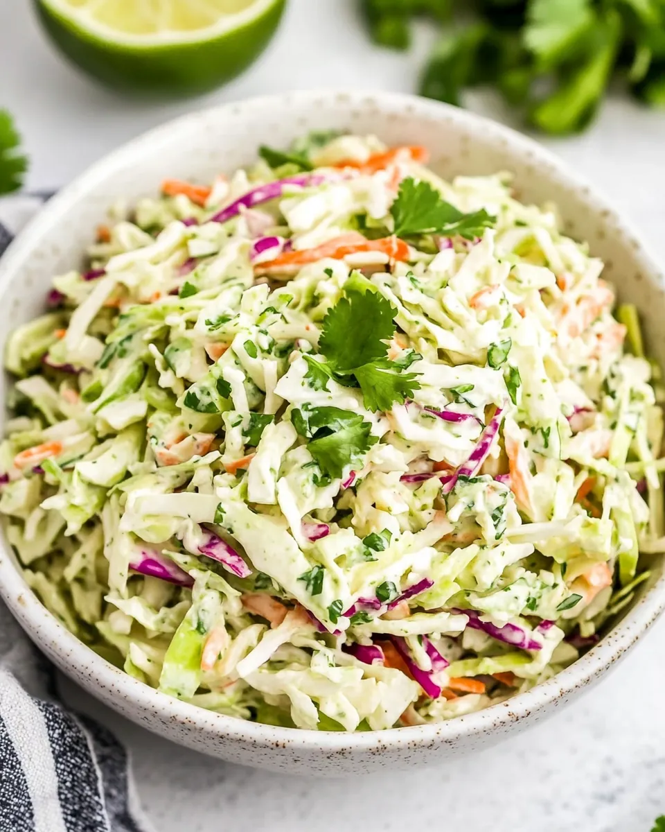Cilantro Lime Taco Slaw