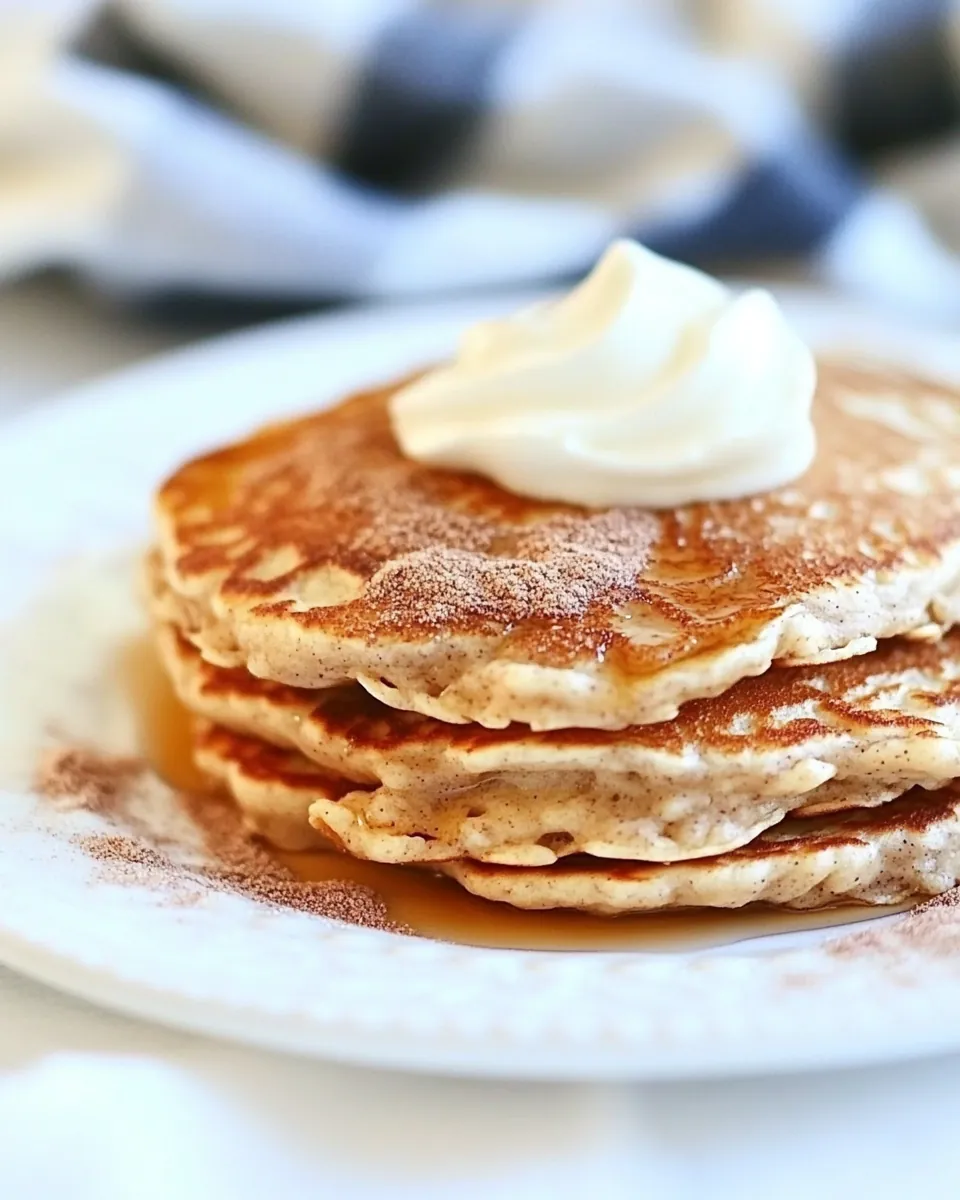 Cinnamon Oatmeal Pancakes