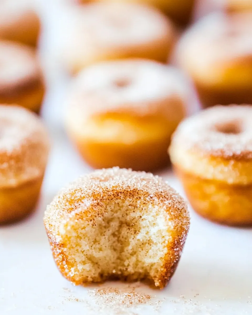 Cinnamon Sugar Mini Donut Muffins