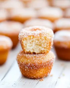 Cinnamon Sugar Mini Donut Muffins