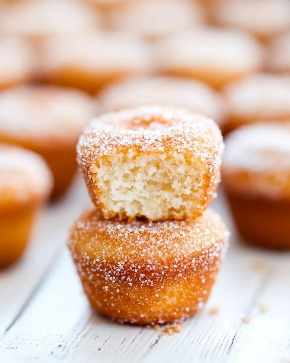 Cinnamon Sugar Mini Donut Muffins