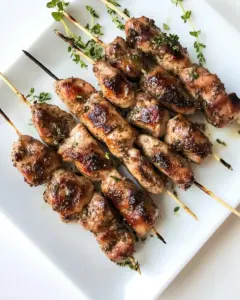 Cinnamon Thyme Chicken Skewers
