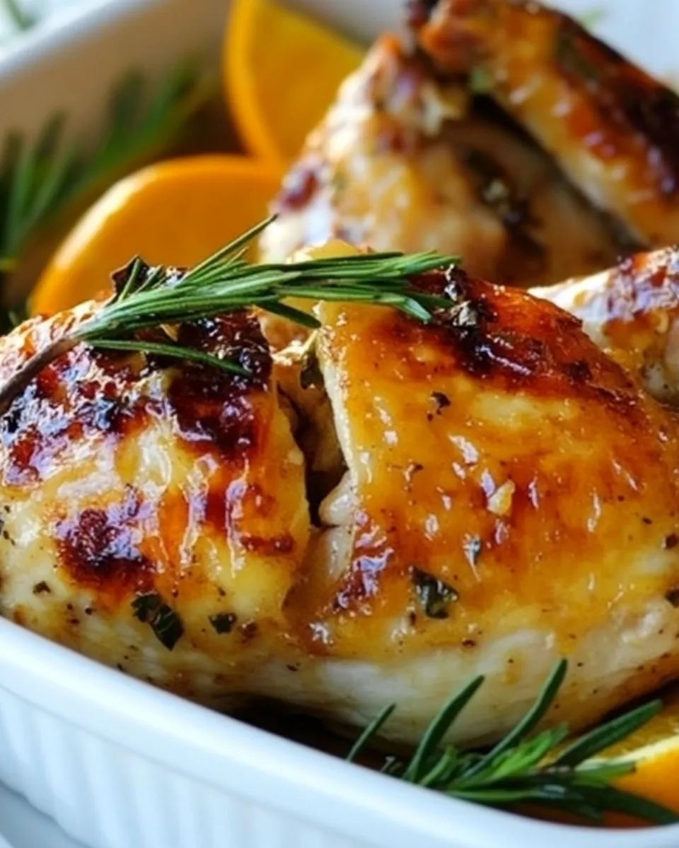 Citrus Glazed Roast Chicken