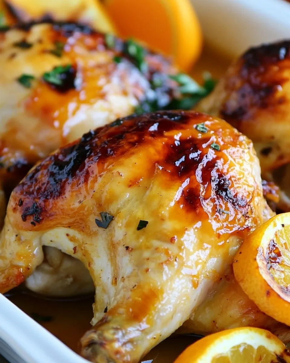 Citrus Glazed Roast Chicken