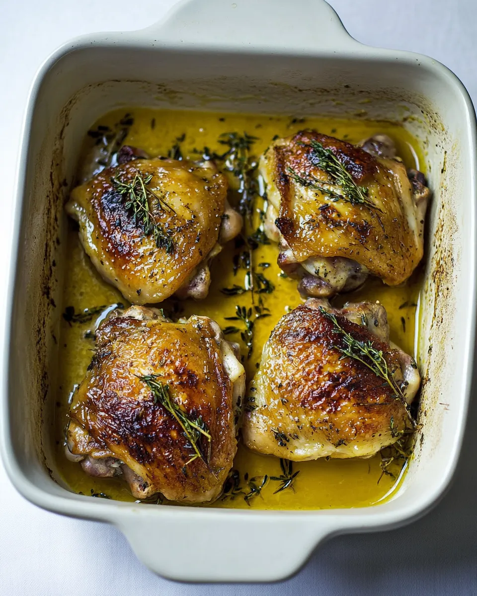 Citrus Herb Roasted Chicken Thighs