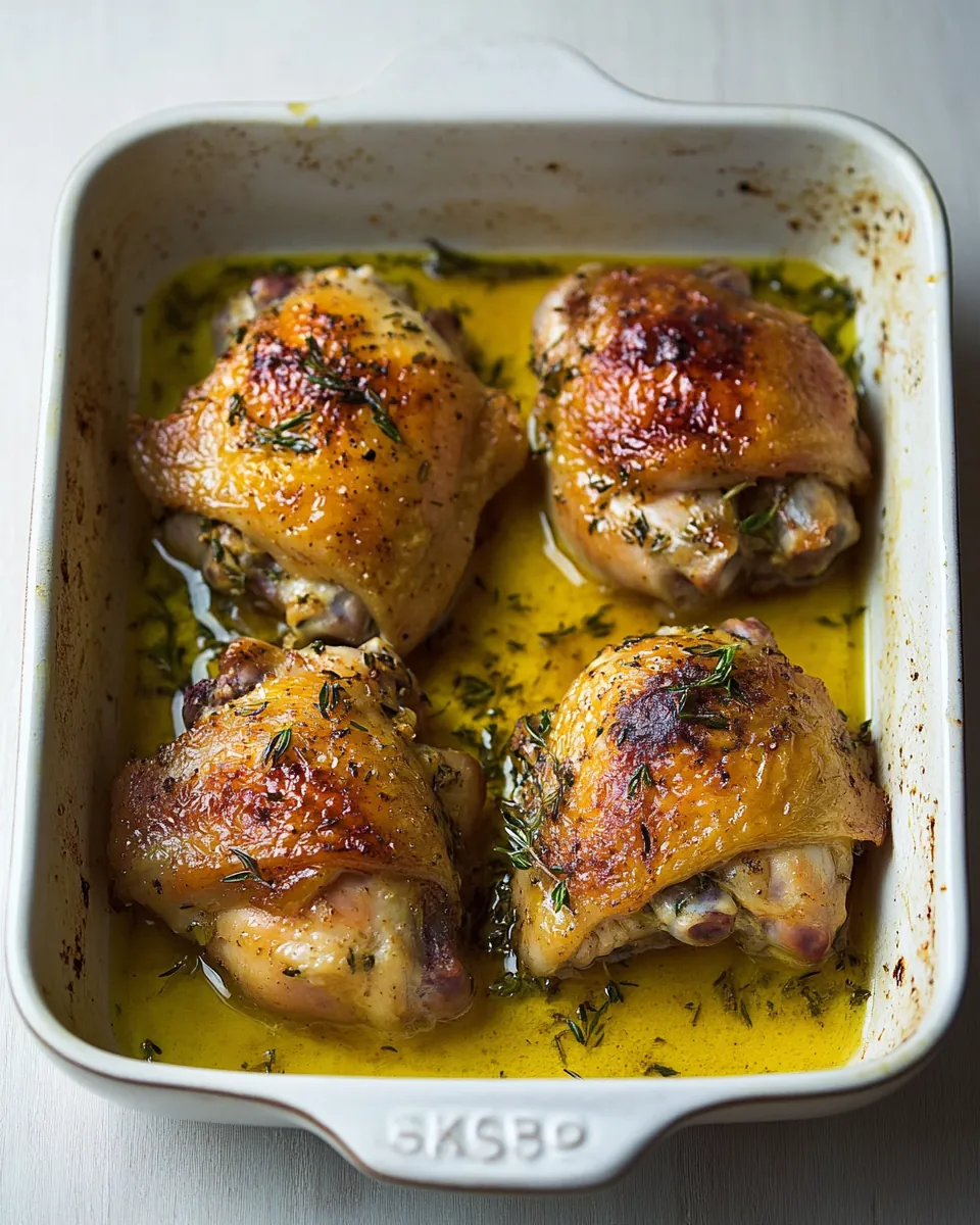 Citrus Herb Roasted Chicken Thighs