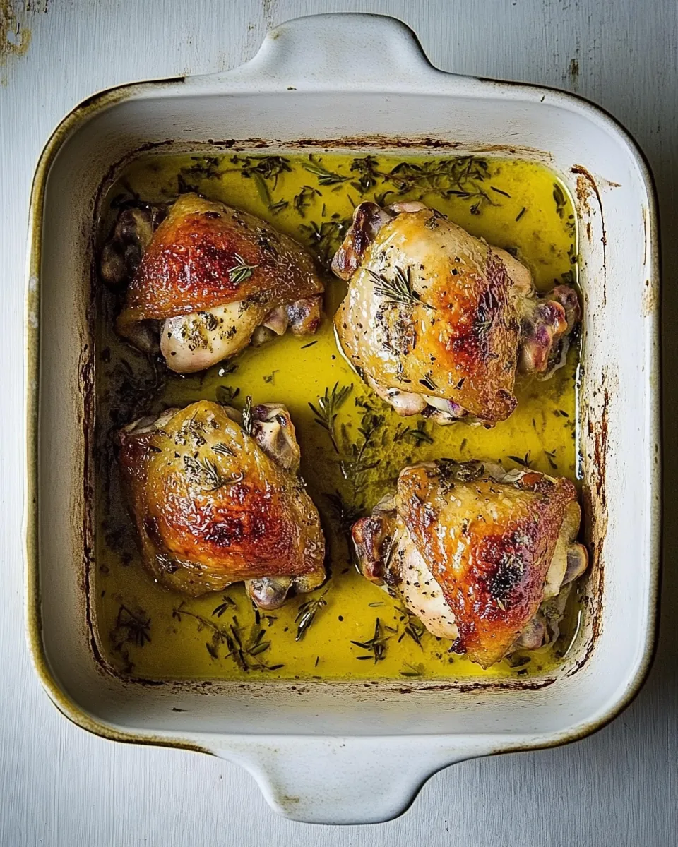 Citrus Herb Roasted Chicken Thighs