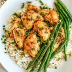 Coconut Chicken with Rice and Green Beans