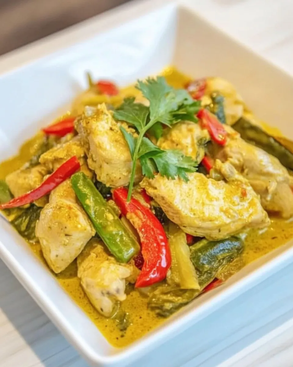 Coconut Ginger Chicken Vegetables