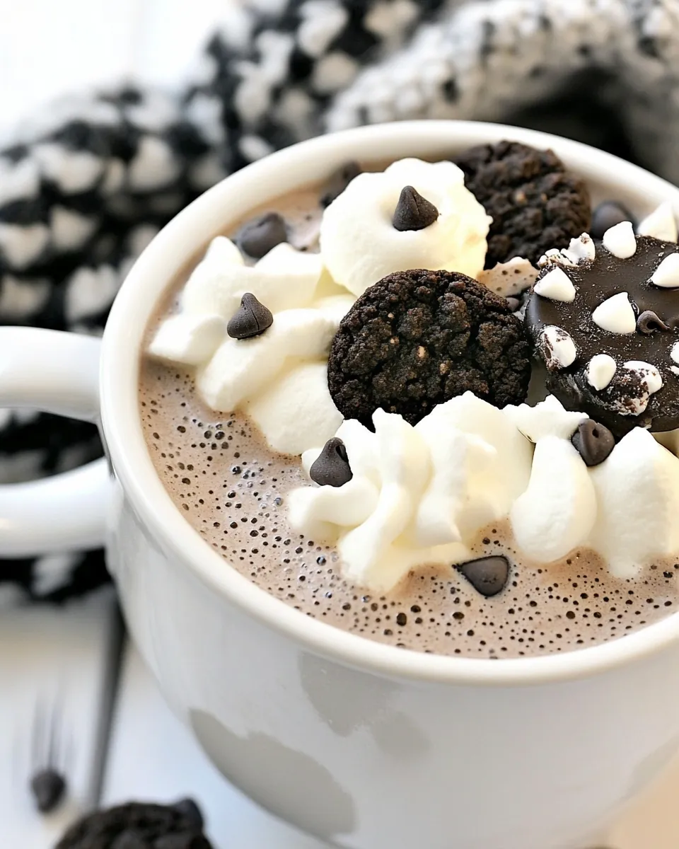 Cookies and Cream Hot Chocolate